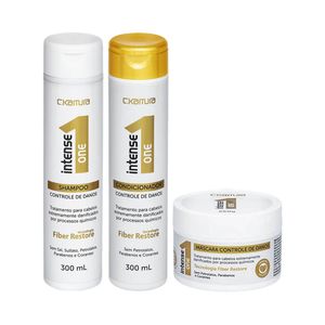 Kit Shampoo + Condicionador + Máscara C.Kamura Intense One Controle de Danos