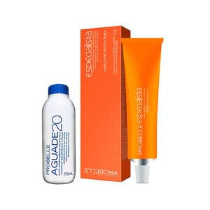 Kit Coloração Probelle Especialista 4.0 + Água Oxigenada Probelle 20 Volumes 75ml