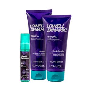 Kit Shampoo + Condicionador + Tônico Lowell Dynamic