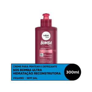 Creme para Pentear SOS Bomba Ultra Hidratação Reconstrutora Salon Line 300ml