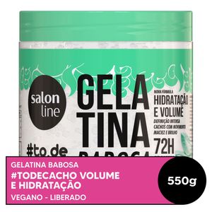 Gelatina Capilar Salon Line #todecacho Volume e Hidratação Babosa 550g