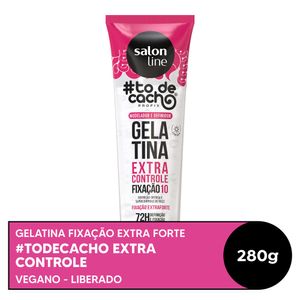 Gelatina Salon Line Fixação Extra Forte #todecacho Estilização 280g