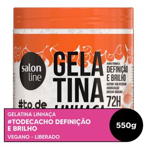 Gelatina Capilar Salon Line #todecacho Linhaça Definição e Brilho 550g