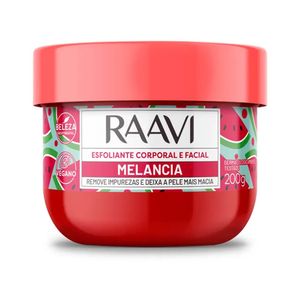 Esfoliante Corporal e Facial Raavi Melancia 200g