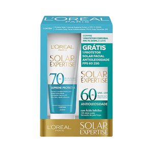 Kit Protetor Solar L'Oréal Corporal Fps70 e Facial Fps60