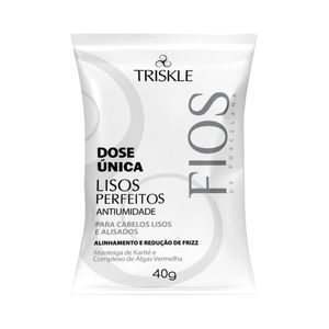 Sachê Triskle Dose Única Fios de Porcelana Lisos Perfeitos 40g