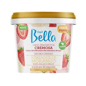 Cera Depilatória Micro-ondas Morango Depil Bella 100g