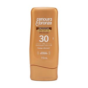 Protetor Solar com Cor Cenoura e Bronze FPS 30 110ml