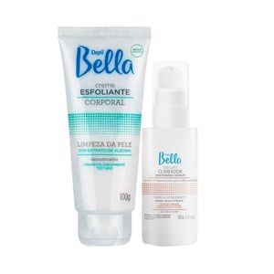 Kit Depil Bella Creme Esfoliante Corporal + Sérum Clareador