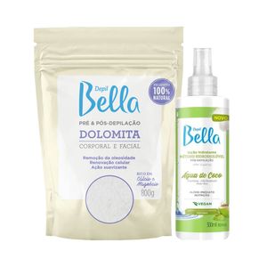 Kit Dolomita Depil Bella + Loção Hidratante Pós Depilação