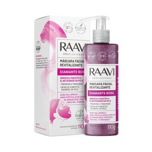 Máscara Facial Raavi Revitalizante Diamante Rosa 110g