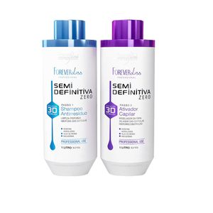 Kit Shampoo + Ativador Forever Liss Escova Semi Definitiva