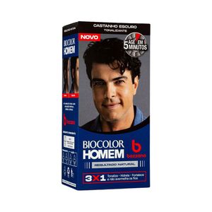 Tonalizante Masculino Biocolor Homem Bozzano Castanho Escuro