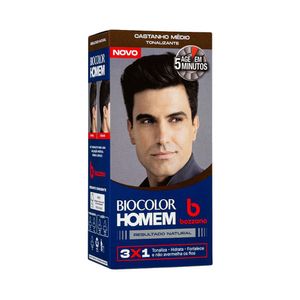 Tonalizante Masculino Biocolor Homem Bozzano Castanho Médio