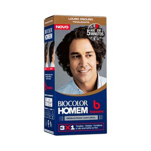 Tonalizante Masculino Biocolor Homem Bozzano Louro Escuro