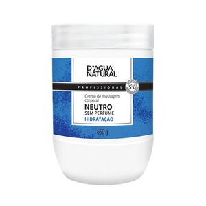 Creme de Massagem D'agua Natural Neutro 650g