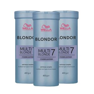 Kit 3 Descolorantes Wella Professionals Blondor Multi Blonde Powder