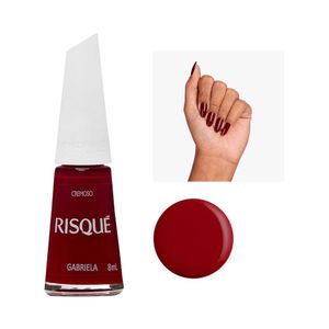 Esmalte Risqué Vermelho Cremoso Gabriela