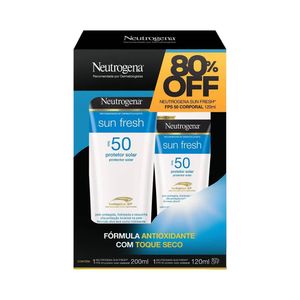 Kit Protetor Solar Neutrogena Sun Fresh Fps50