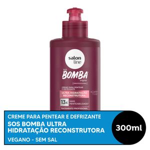 Creme para Pentear SOS Bomba Ultra Hidratação Reconstrutora Salon Line 300ml