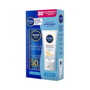 Kit Nivea Sun Protetor Solar Corporal Fps50 e Facial Fps70