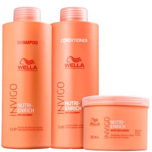 Kit Wella Professionals Invigo Nutri-Enrich Shampoo + Condicionador + Máscara