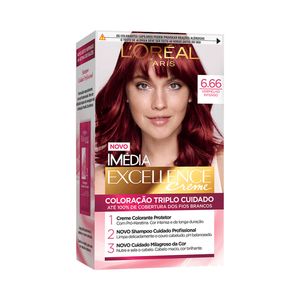 Coloração Imédia Excellence 6.66 Vermelho Intenso