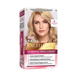 Coloração Imédia Excellence 9 Louro Muito Claro