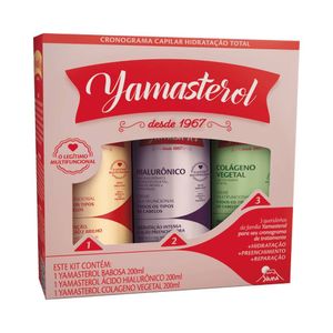 Kit Yamasterol Cronograma Capilar Hidratação Total