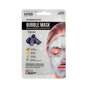 Máscara Facial Kiss New York Bubble Mask Purificante Carvão