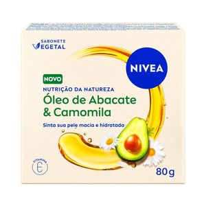 Sabonete Vegetal NIVEA Nutrição da Natureza Óleo de Abacate e Camomila 80g
