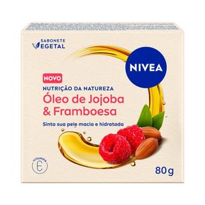 Sabonete Vegetal NIVEA Nutrição da Natureza Óleo de Jojoba e Framboesa 80g
