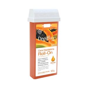 Cera Epilatória Depilflax Roll-on Mamão 100g