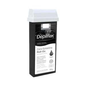 Cera Epilatória Depilflax Roll-on Negra 100g