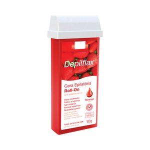Cera Epilatória Depilflax Roll-on Morango 100g