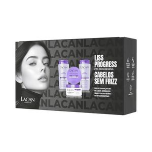 Kit Lacan Shampoo + Condicionador + Máscara Liss Progress 300ml
