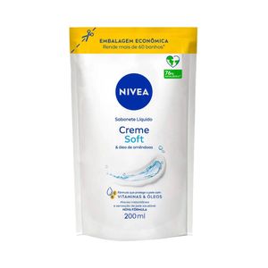 NIVEA Sabonete Líquido Creme Soft Refil 200ml