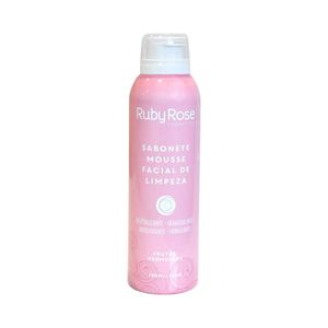 Sabonete Facial Ruby Rose Mousse de Limpeza Frutas Vermelhas 150ml