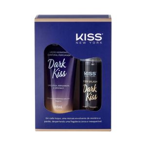 Kit Kiss New York Body Splash + Loção Corporal Dark Kiss