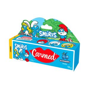 Hidratante Labial Carmed Os Smurfs Blueberry 10g