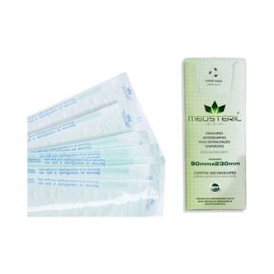 Envelope para Esterilização Medistéril para Autoclave 90mmX230mm com 200 Unidades