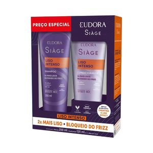 Kit Siàge Liso Intenso Shampoo 250ml + Condicionador 125ml