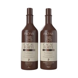 Kit Inoar Shampoo 1L + Condicionador 800ml Cacau Forte