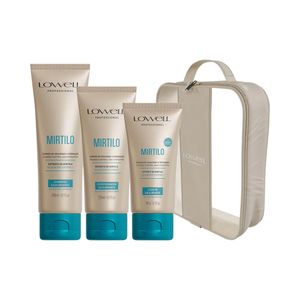 Kit Lowell Shampoo + Condicionador + Leave-In + Necessair Mirtilo Equilibrante