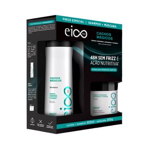 Kit Eico Shampoo 300ml + Máscara 300g Cachos Magicos