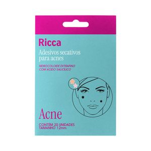 Adesivo Secativo Ricca para Acne Flor e Estrela 20 Unidades