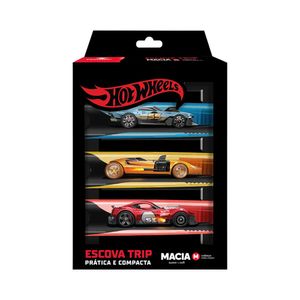 Escova Dental Condor Trip Hot Wheels Macia 3 Unidades